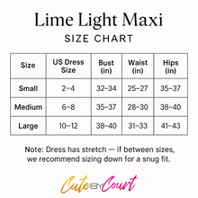 Load image into Gallery viewer, Lime Light Maxi dress