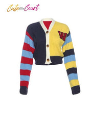Load image into Gallery viewer, Varsity Vibes cardigan