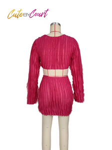 “Shanice” Ruffle dress (Pink)